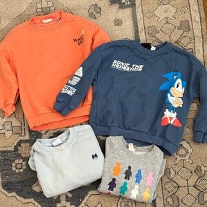 Zara Sonic the Hedgehog Kids Sweatshirt - Blue size 3